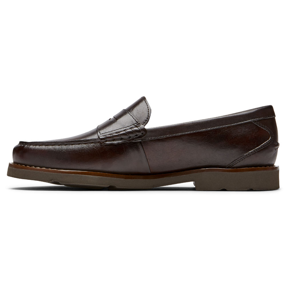 Rockport Singapore Mens Loafers - Modern Prep Penny Dark Brown - JI5920863